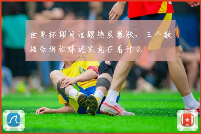 世界杯期间话题热度暴涨，三个数据告诉你球迷究竟在看什么