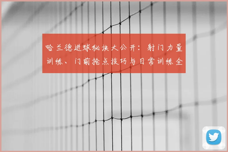 哈兰德进球秘诀大公开：射门力量训练、门前抢点技巧与日常训练全解析
